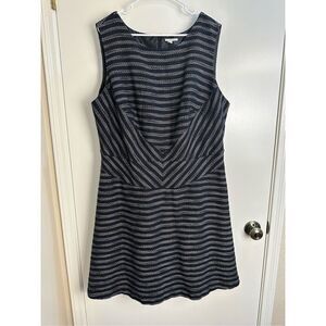 Halogen size 24W gray/ black striped dress plus size